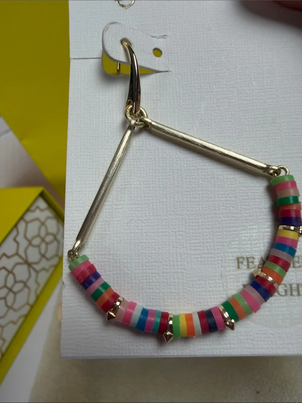 Kendra Scott Multicolor Beaded Gold-Tone Hoop Earrings